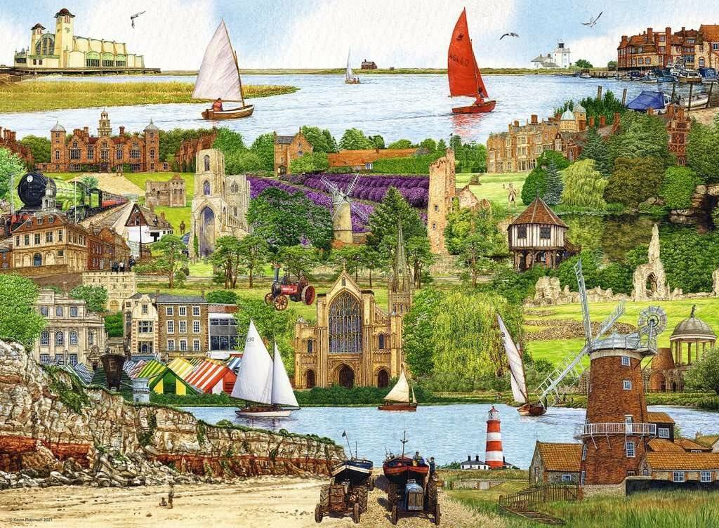 RAVENSBURGER Escape to Norfolk Puzzle 500 Teile