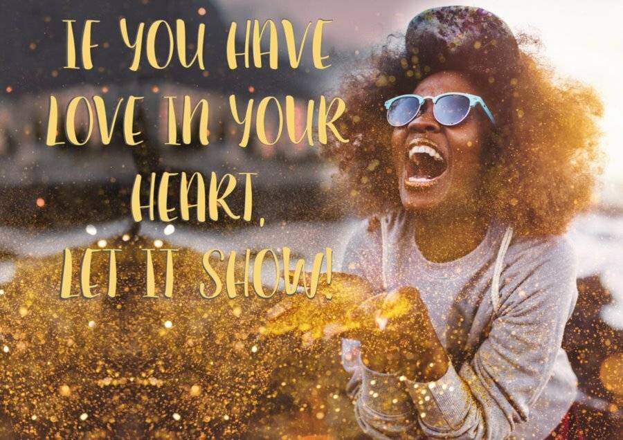 RAVENSBURGER Puzzle Touch of Gold Show Love 1200 Teile