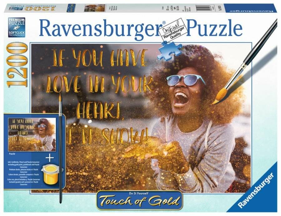 RAVENSBURGER Puzzle Touch of Gold Show Love 1200 Teile