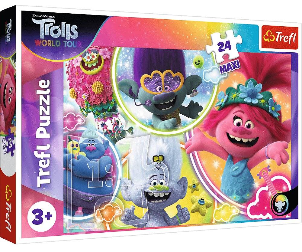 TREFL Puzzle Trolls 2: Unsere musikalische Welt MAXI 24 Teile