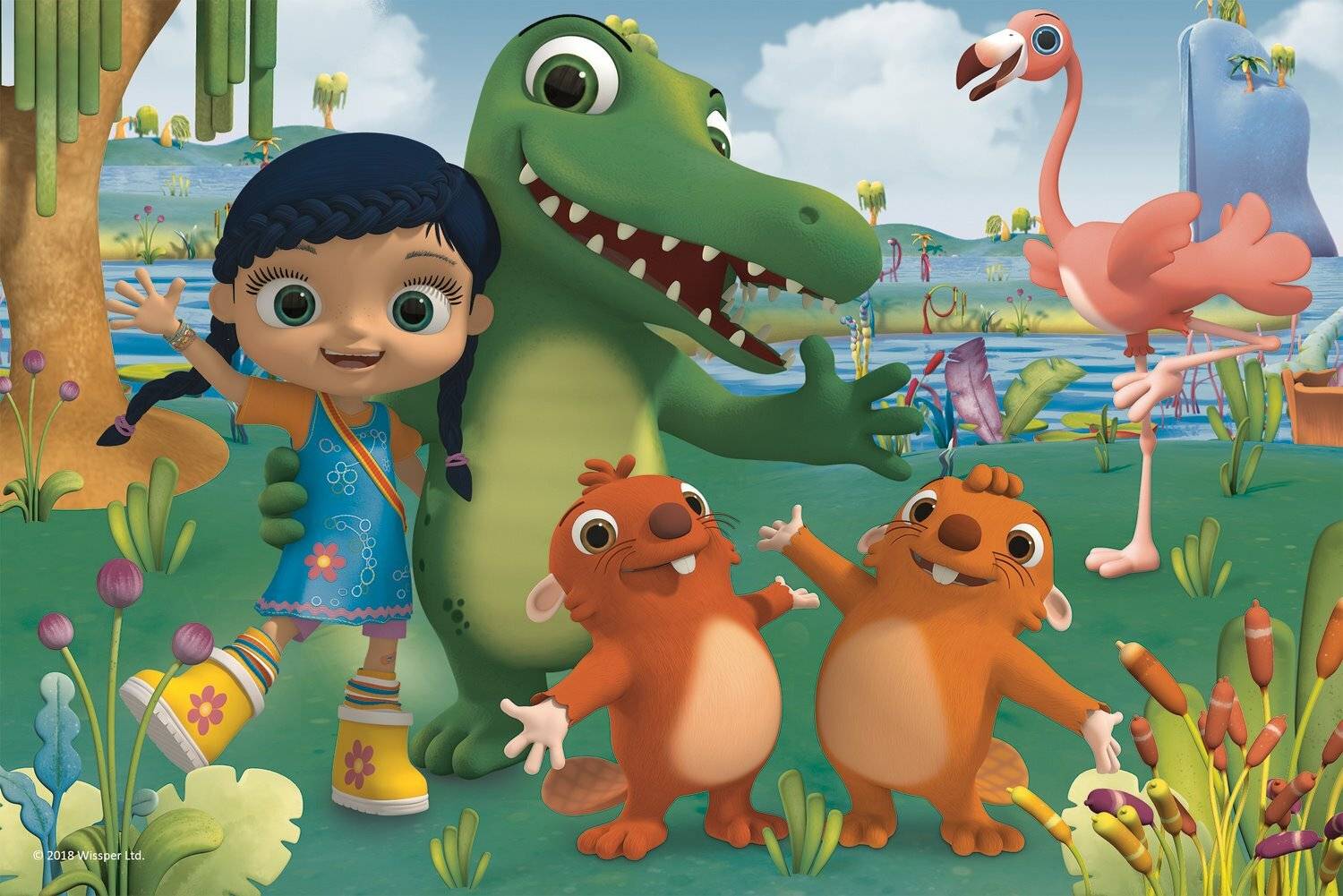 TREFL Puzzle Wissper und Tierfreunde MAXI 24 Teile