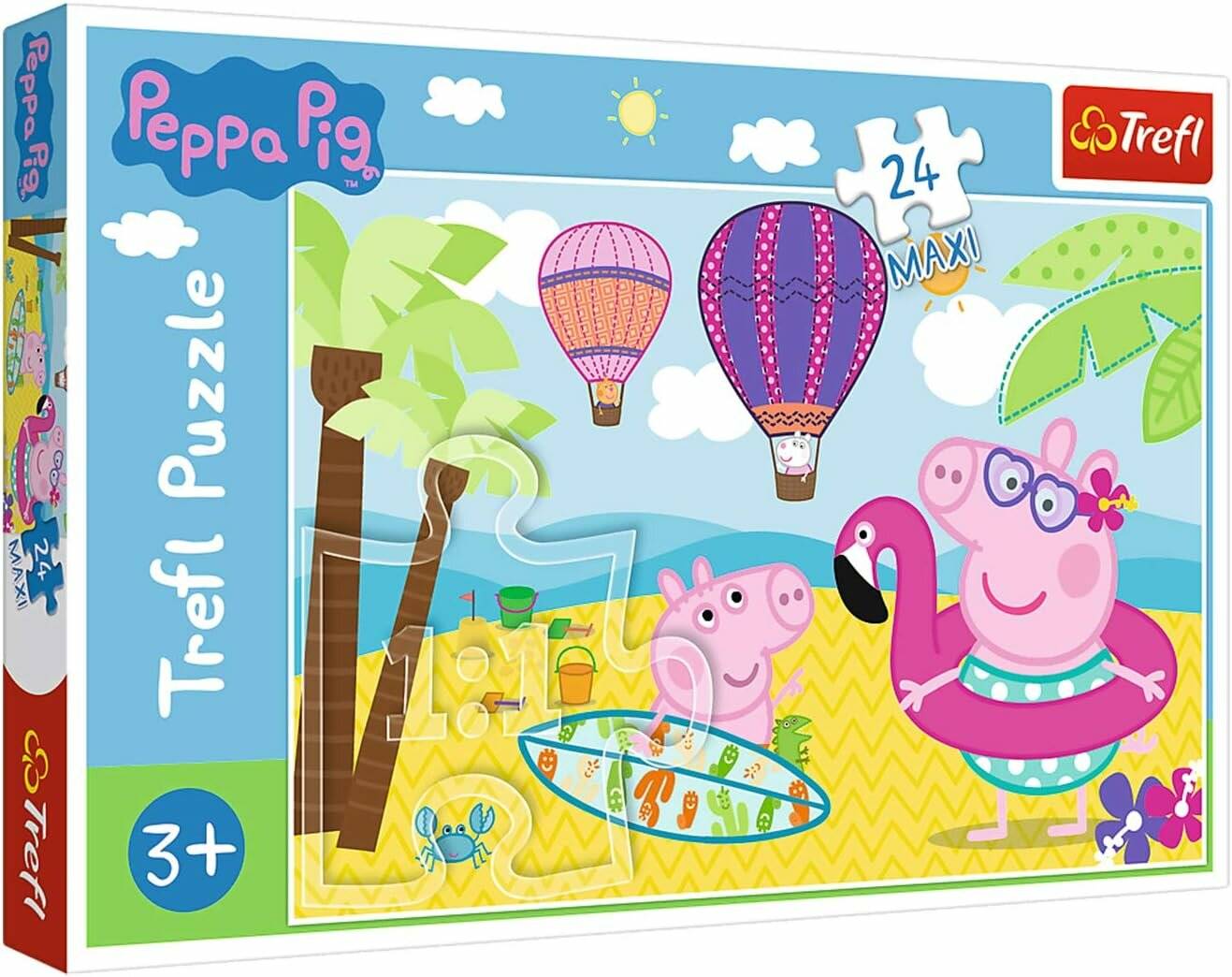 TREFL Puzzle Peppa Pig: Ferien MAXI 24 Teile