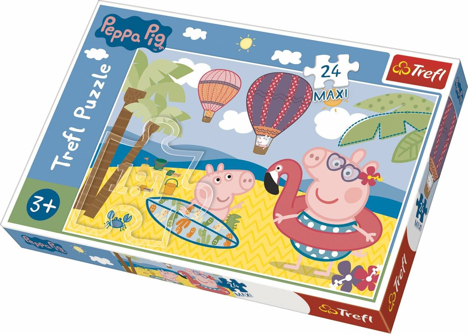 TREFL Puzzle Peppa Pig: Ferien MAXI 24 Teile