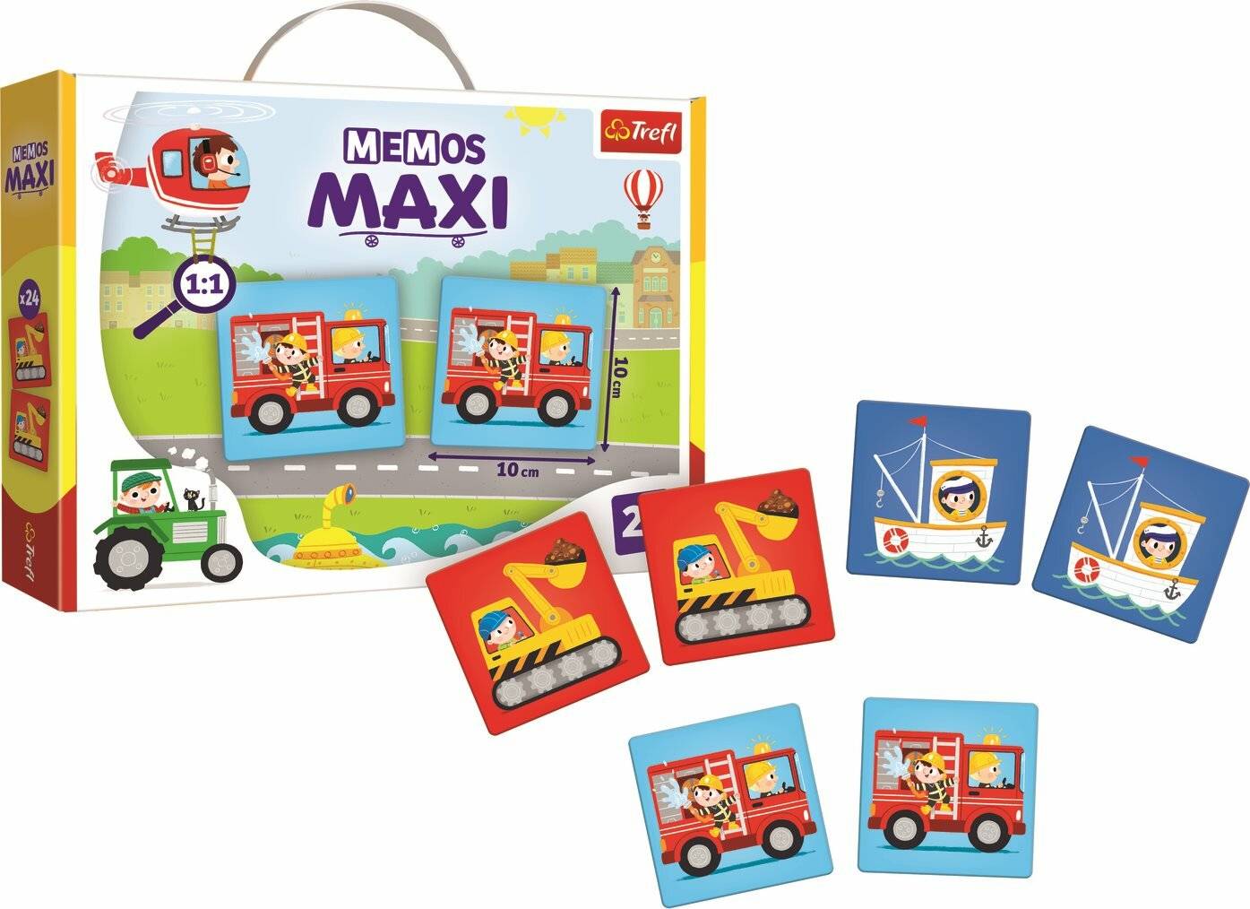 TREFL Maxi Gedächtnisspiel Fahrzeuge