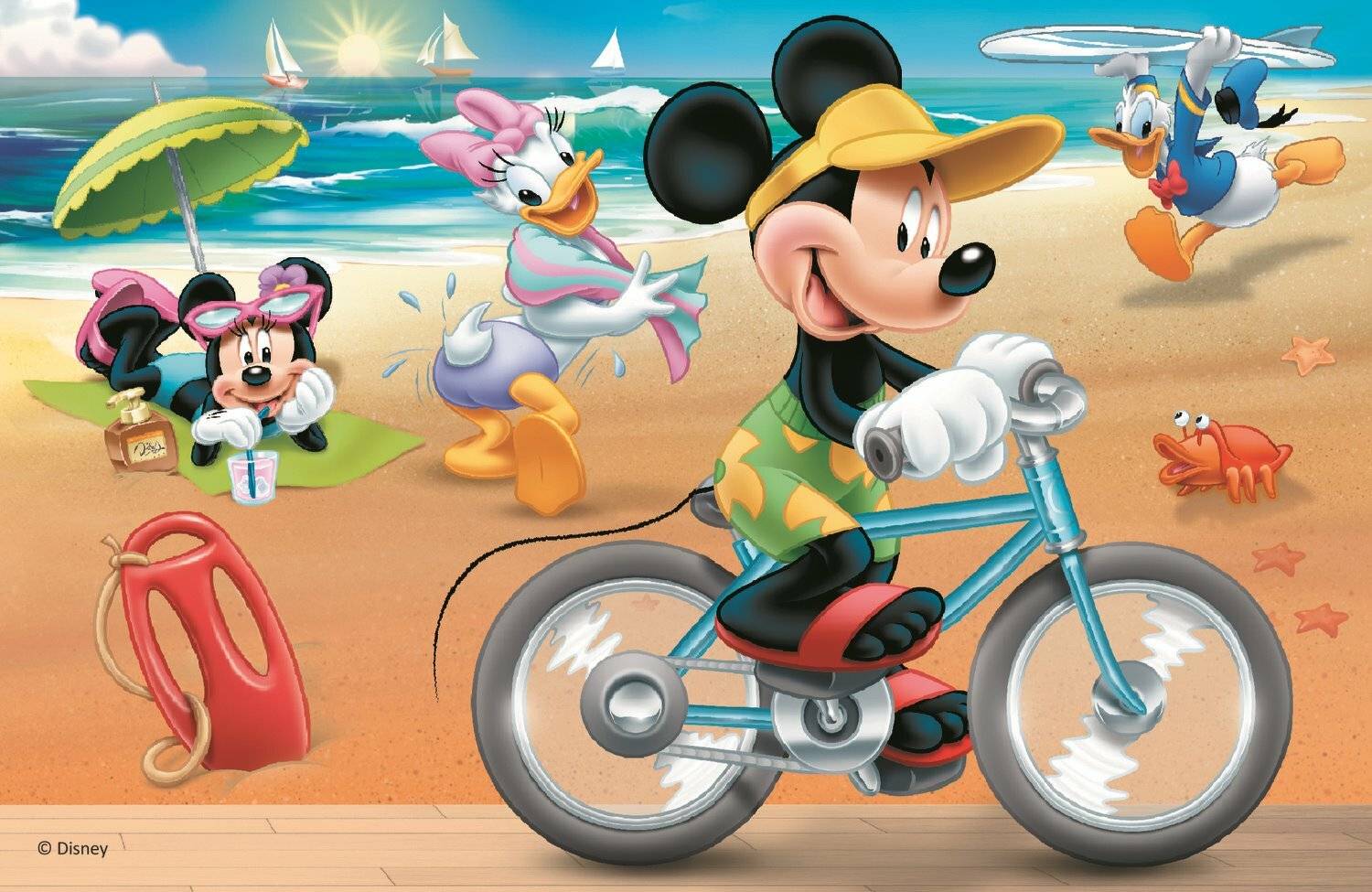 TREFL Puzzle Mickey Mouse: Am Strand 54 Teile