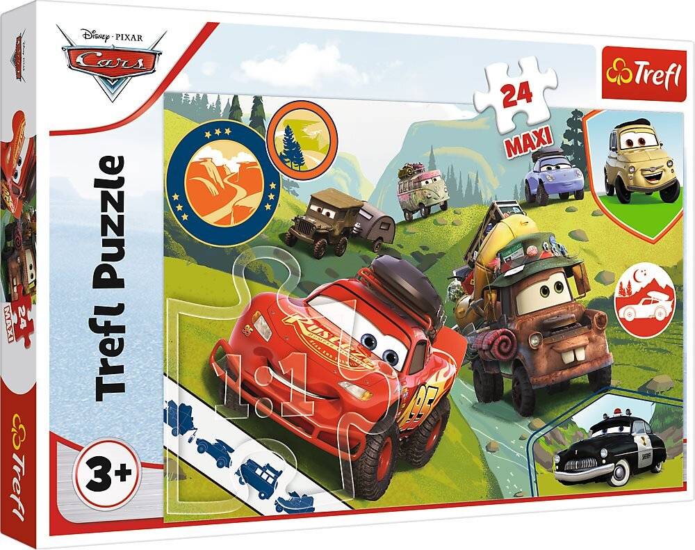 TREFL Puzzle Cars 3: Happy Cars MAXI 24 Teile
