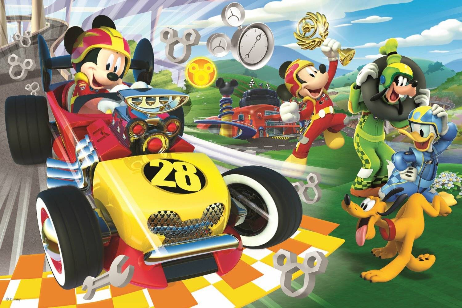 TREFL Puzzle Mickey und die Rennfahrer 60 Teile