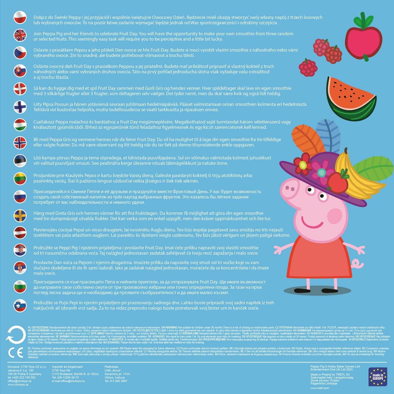 TREFL-Spiel Peppa Pig: Fruit Day