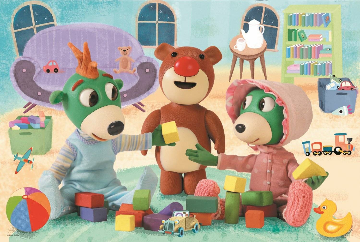 Puzzle Gute Nacht, Treflici: Bedtime Games MAXI 24 Stück