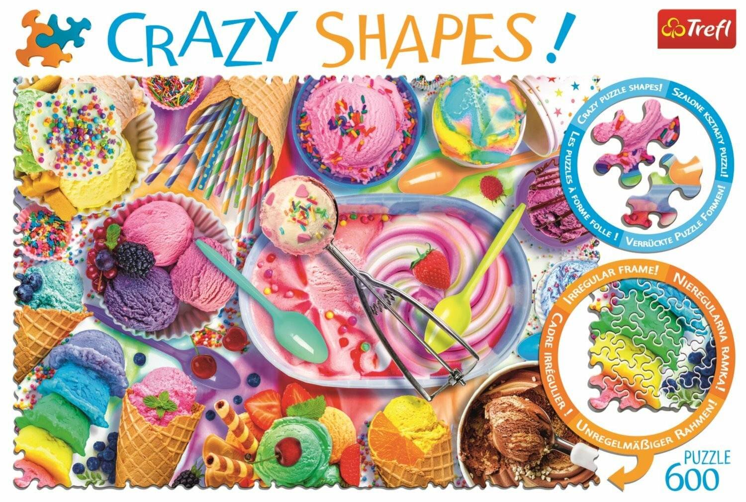 TREFL Crazy Shapes puzzle Sweet Dreams 600 Teile