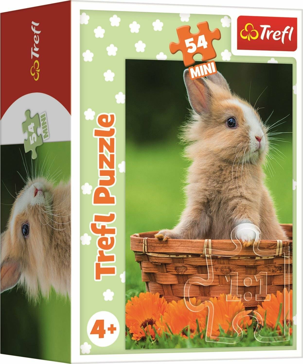 TREFL Display Puzzle Niedliche Tiere 54 Teile (40 Stück)
