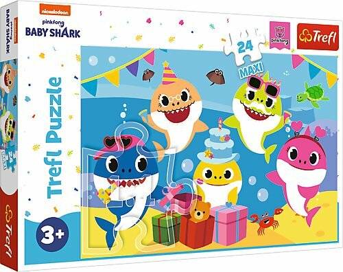 TREFL Puzzle Baby Shark: Celebration MAXI 24 Teile