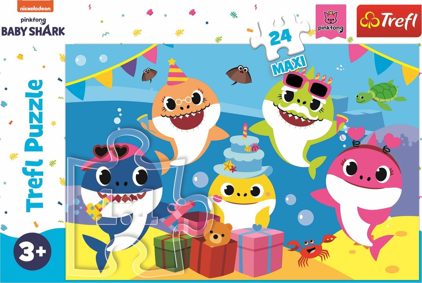 TREFL Puzzle Baby Shark: Celebration MAXI 24 Teile