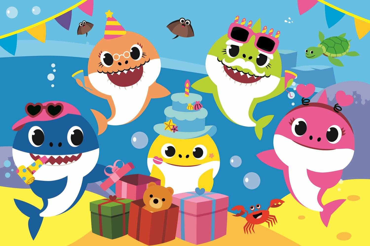 TREFL Puzzle Baby Shark: Celebration MAXI 24 Teile