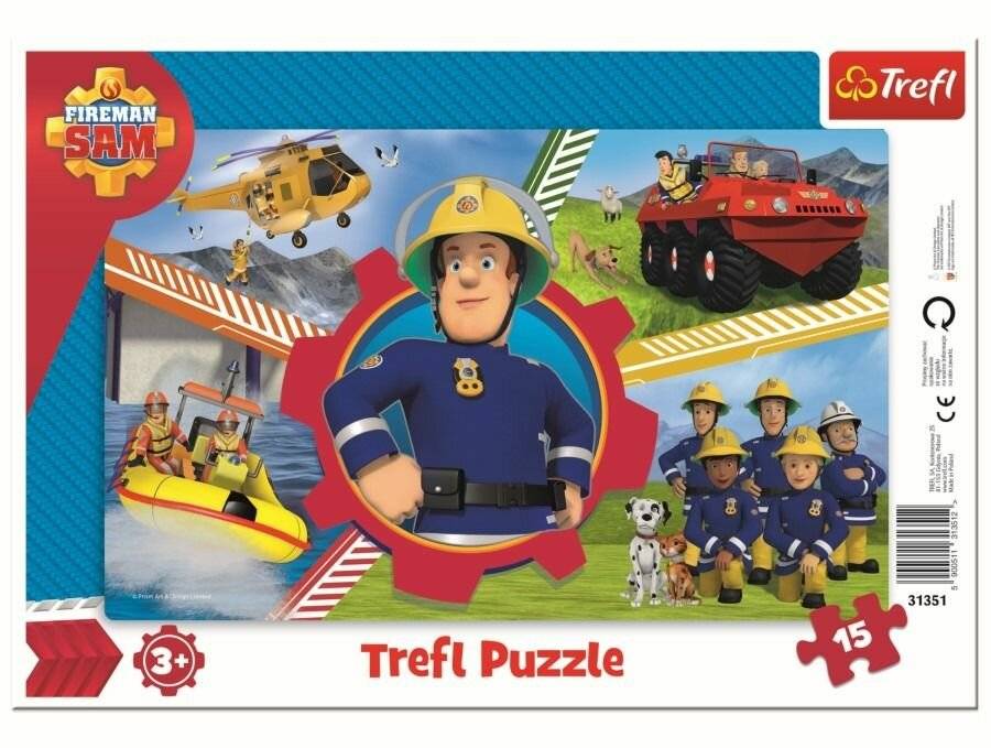 TREFL Puzzle Feuerwehrmann Sam 15 Teile