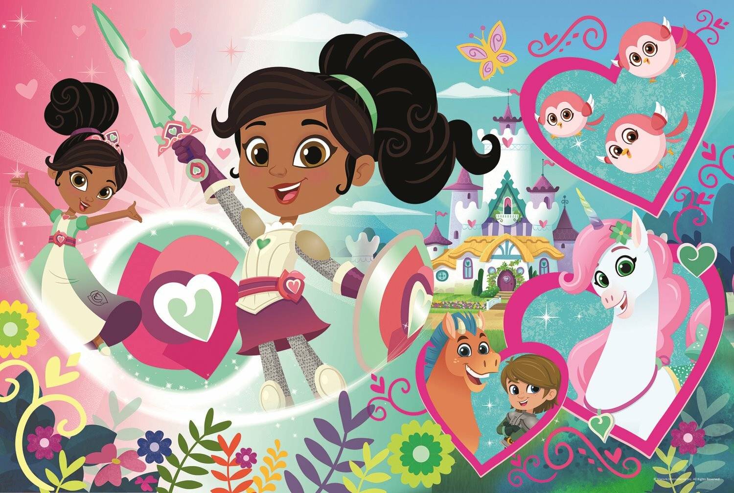 TREFL Puzzle Nella, Prinzessin der Ritter MAXI 24 Teile