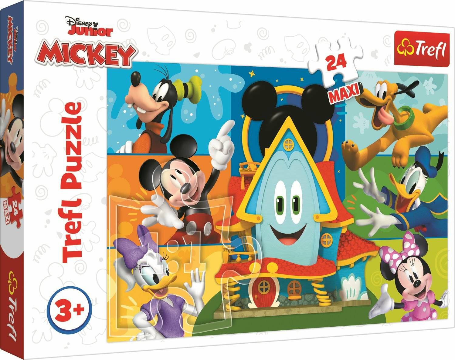 TREFL Mickey's Club Puzzle: Micky Maus und Freunde MAXI 24 Teile