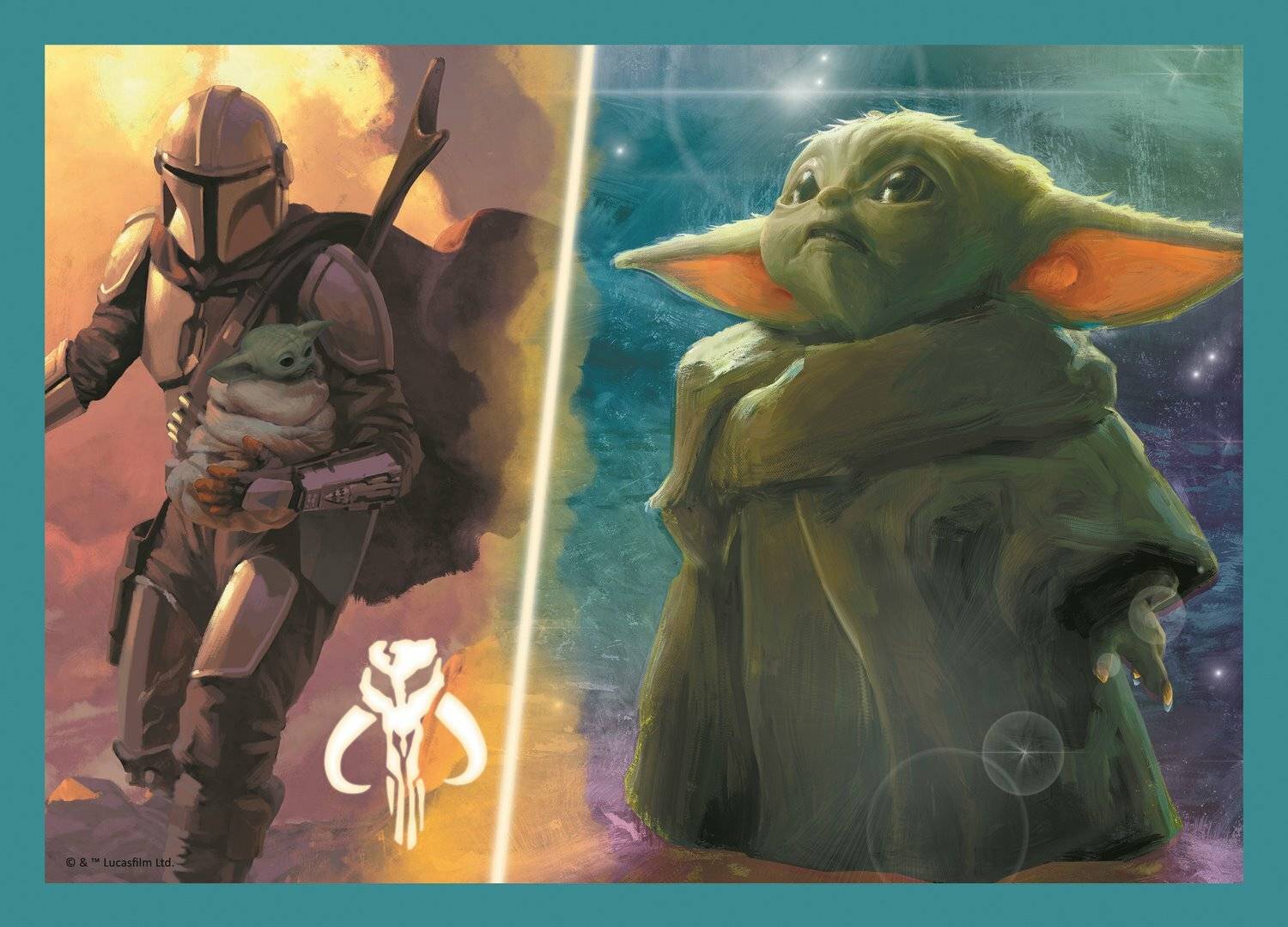 TREFL Puzzle Mandalorian und seine Welt 4in1 (35,48,54,70 Teile)