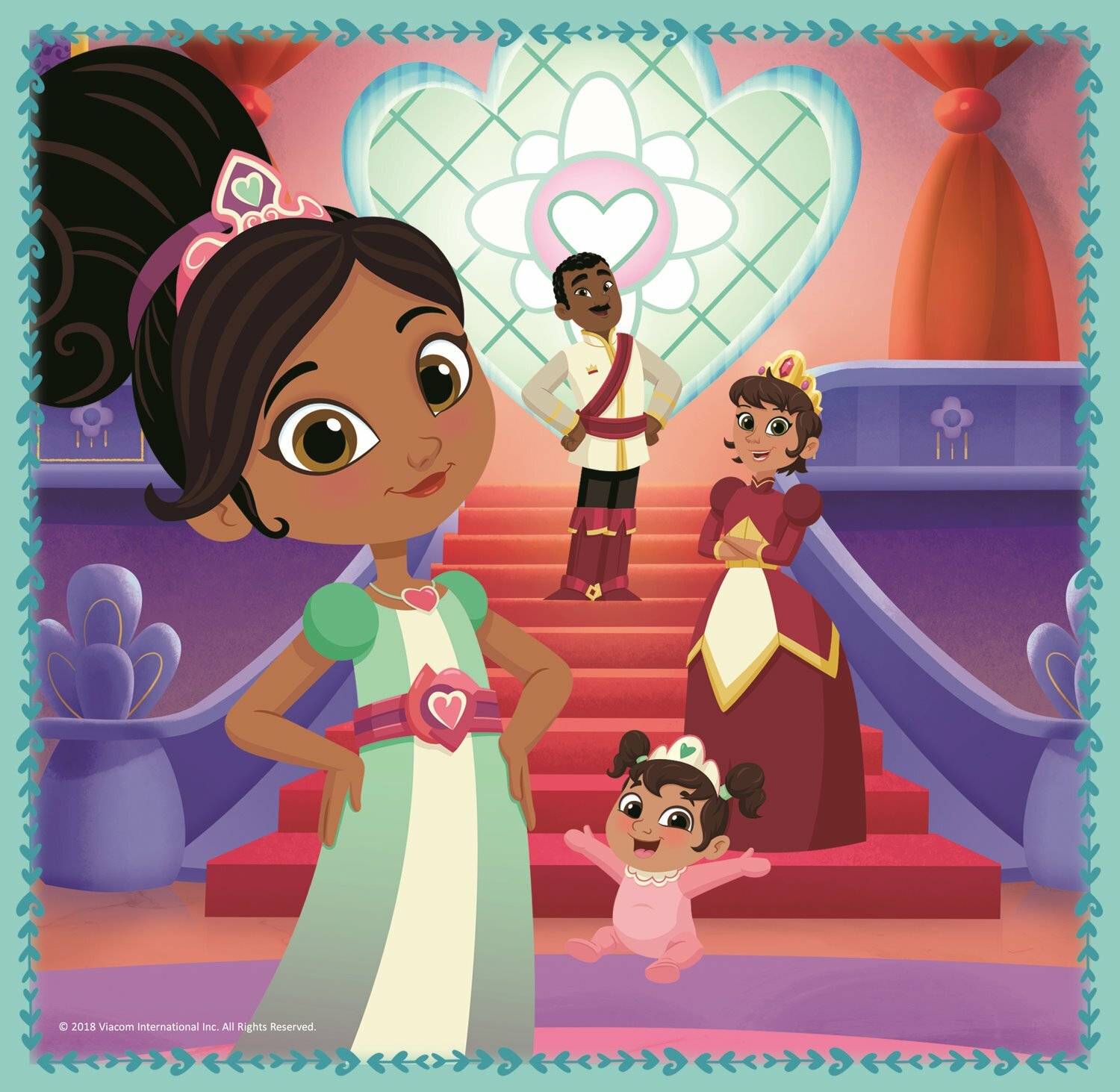 TREFL Puzzle Nella, Prinzessin der Ritter und ihre Welt 3in1 (20,36,50 Teile)