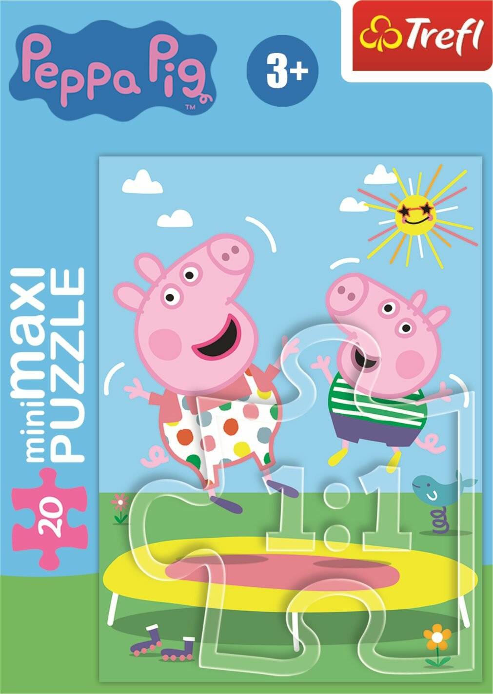 TREFL Puzzle Peppa Pig: Auf dem Trampolin 20 Stück