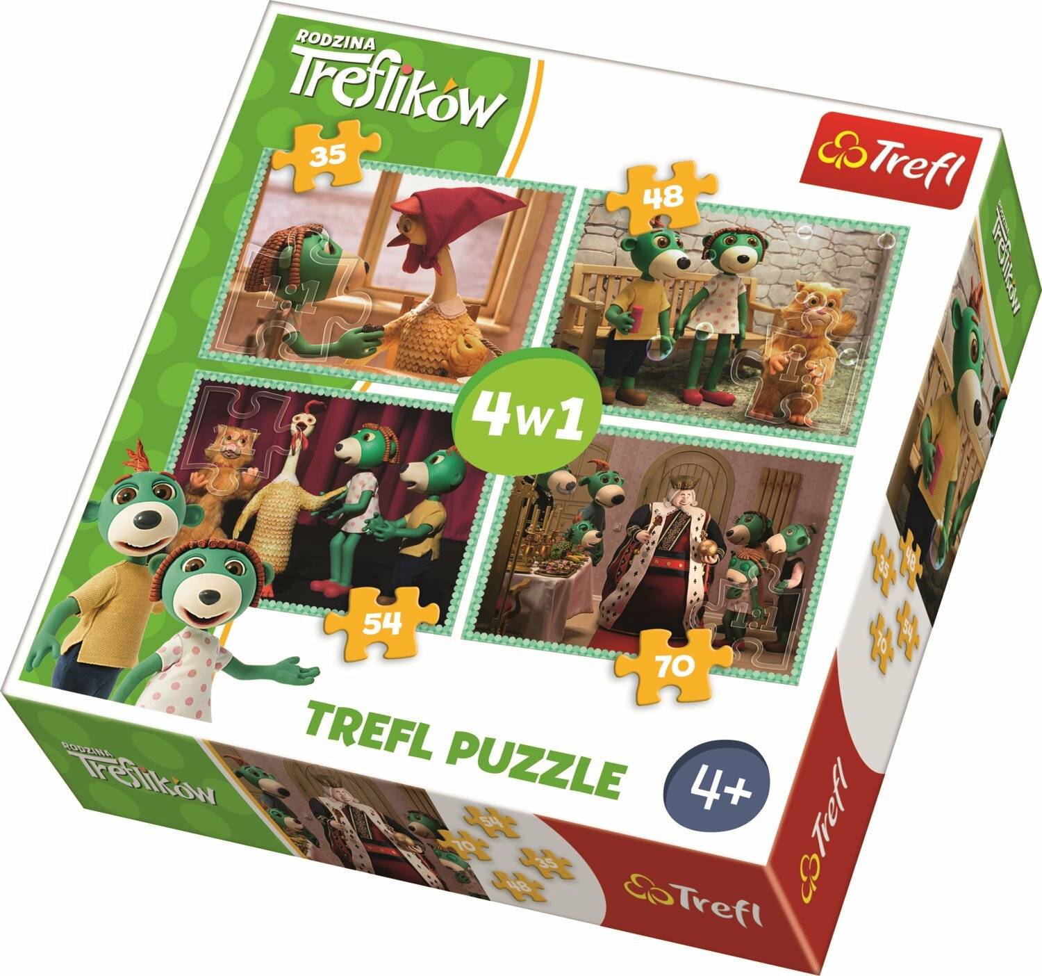 Puzzle Treflici 4in1 (35,48,54,70 Teile)