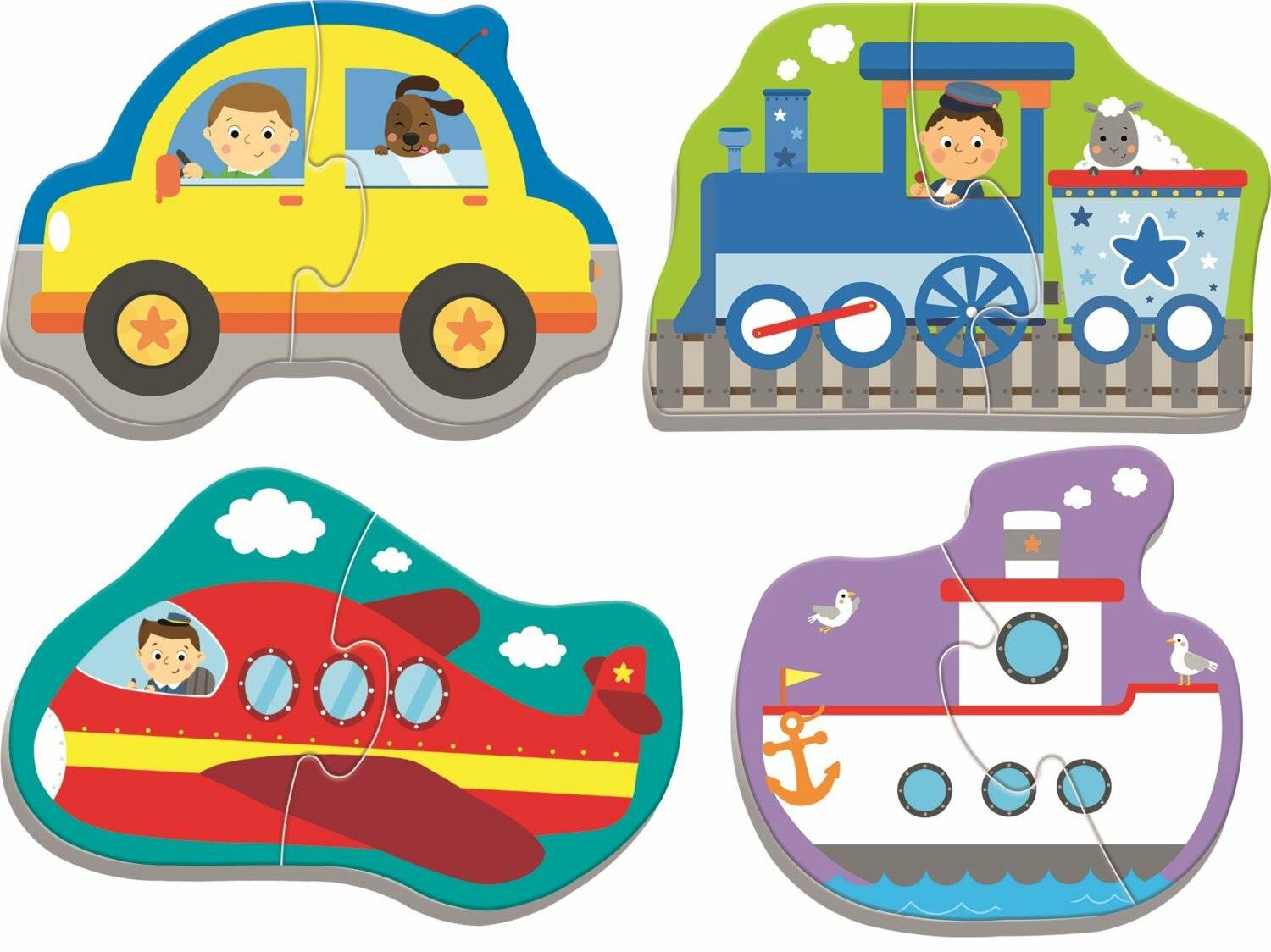 TREFL Baby-Puzzle Transport 4x2 Teile