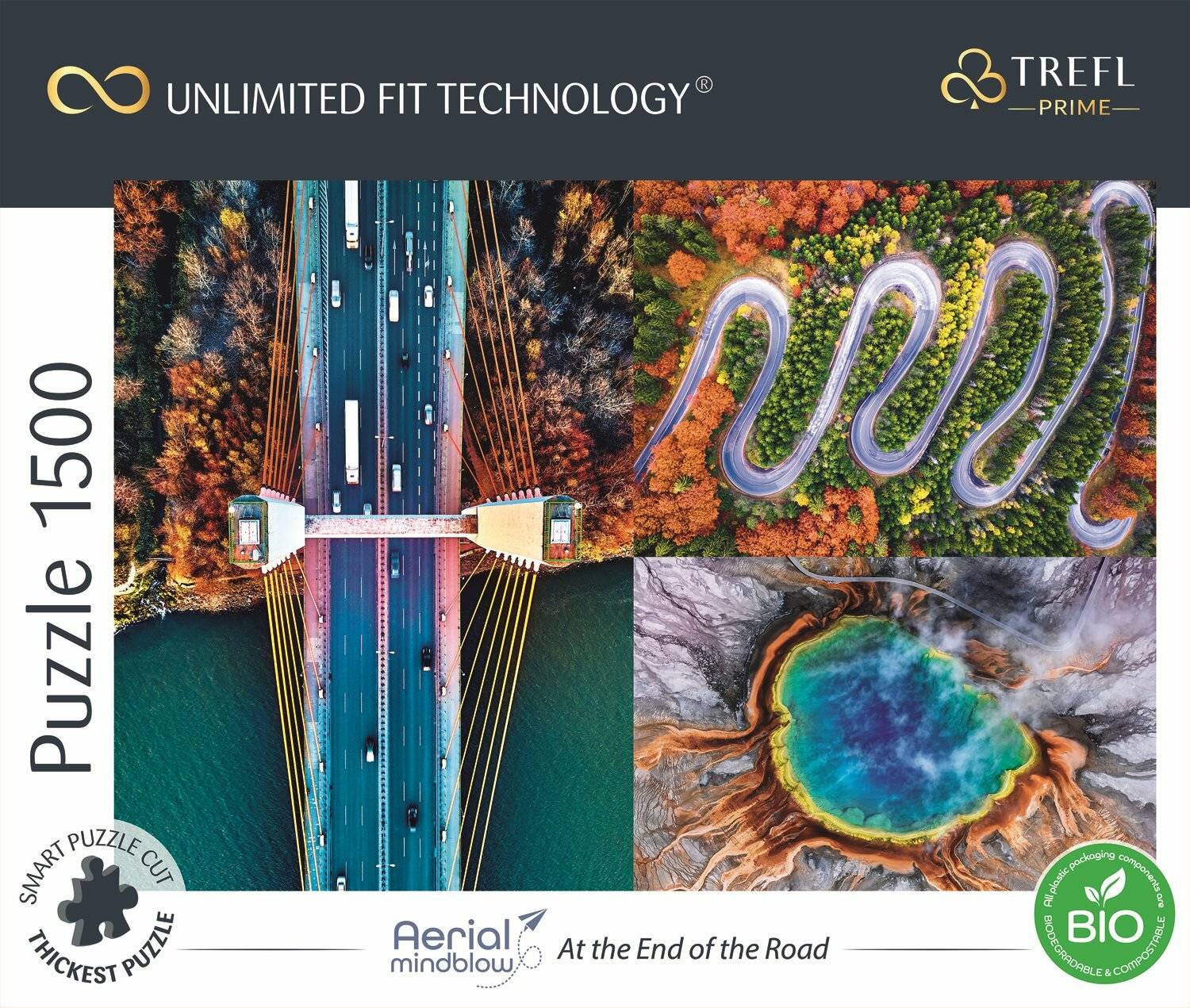 TREFL Puzzle UFT Aerial Mindblow: Am Ende des Weges 1500 Teile