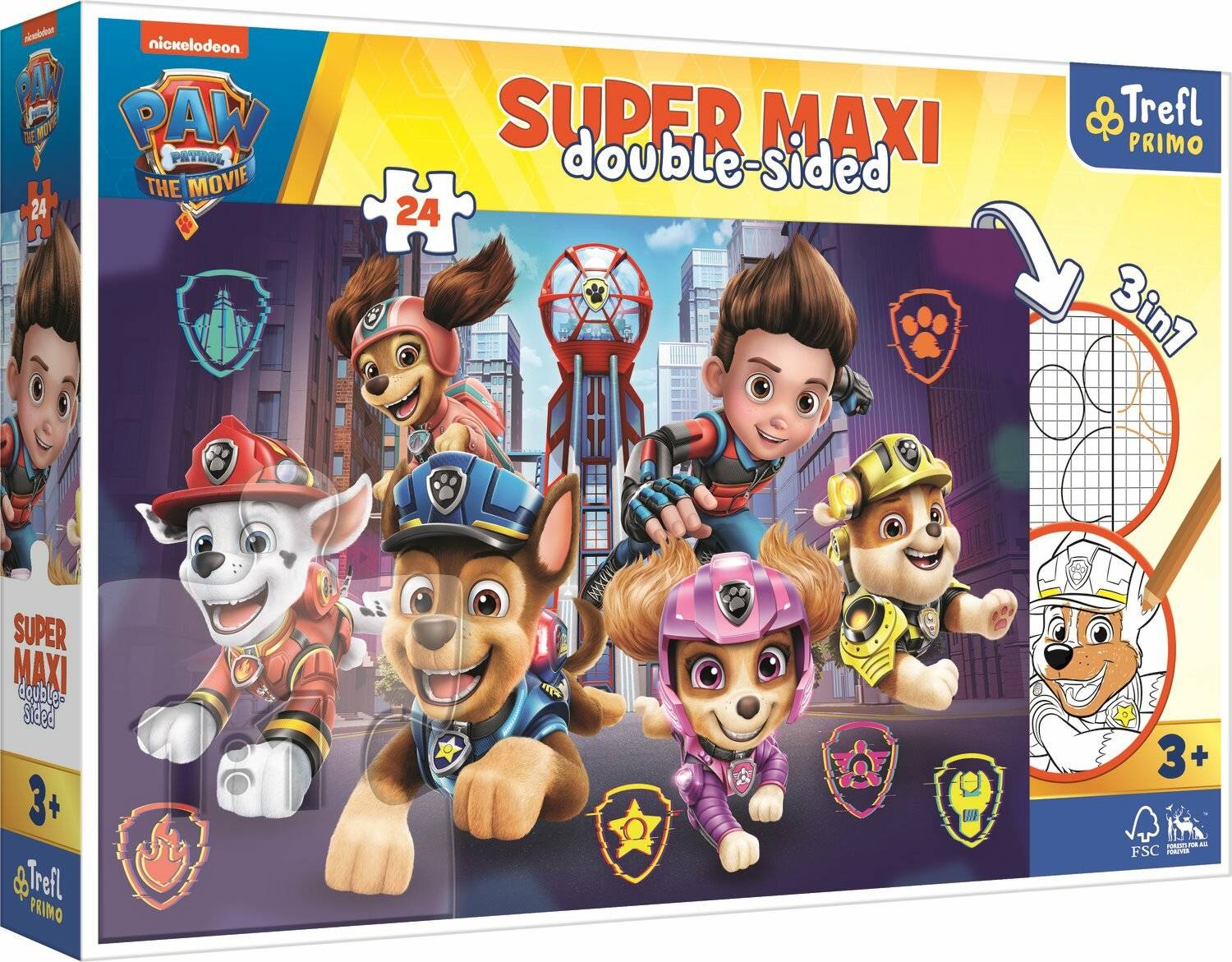 TREFL Doppelseitiges Rätsel Tawny Patrol SUPER MAXI 24 Stück