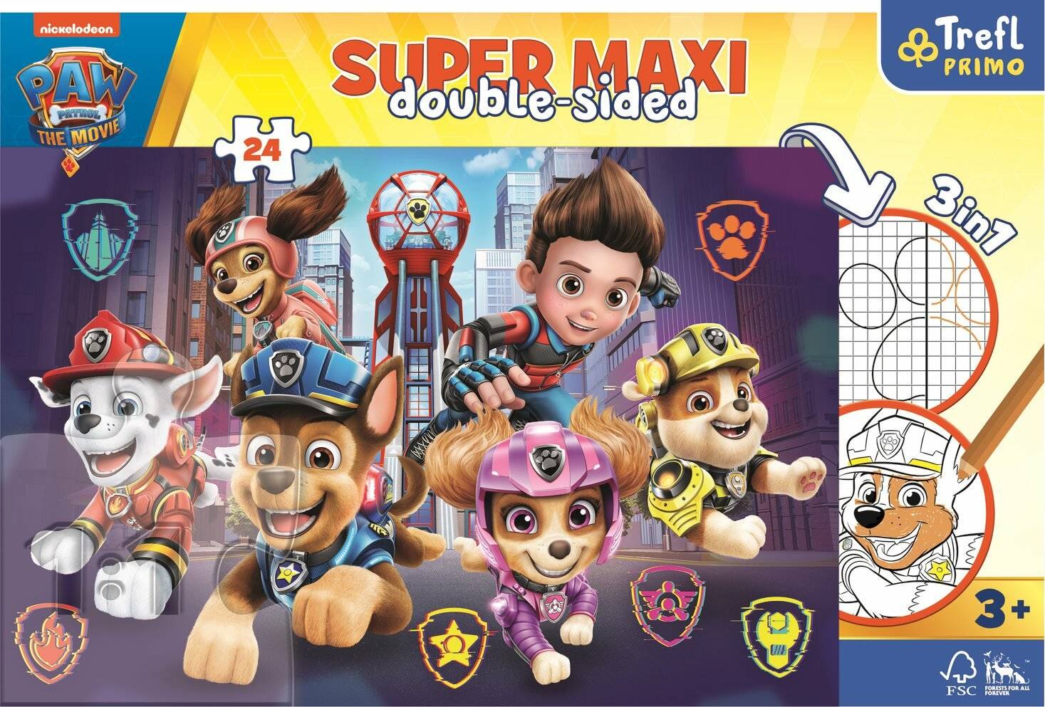 TREFL Doppelseitiges Rätsel Tawny Patrol SUPER MAXI 24 Stück