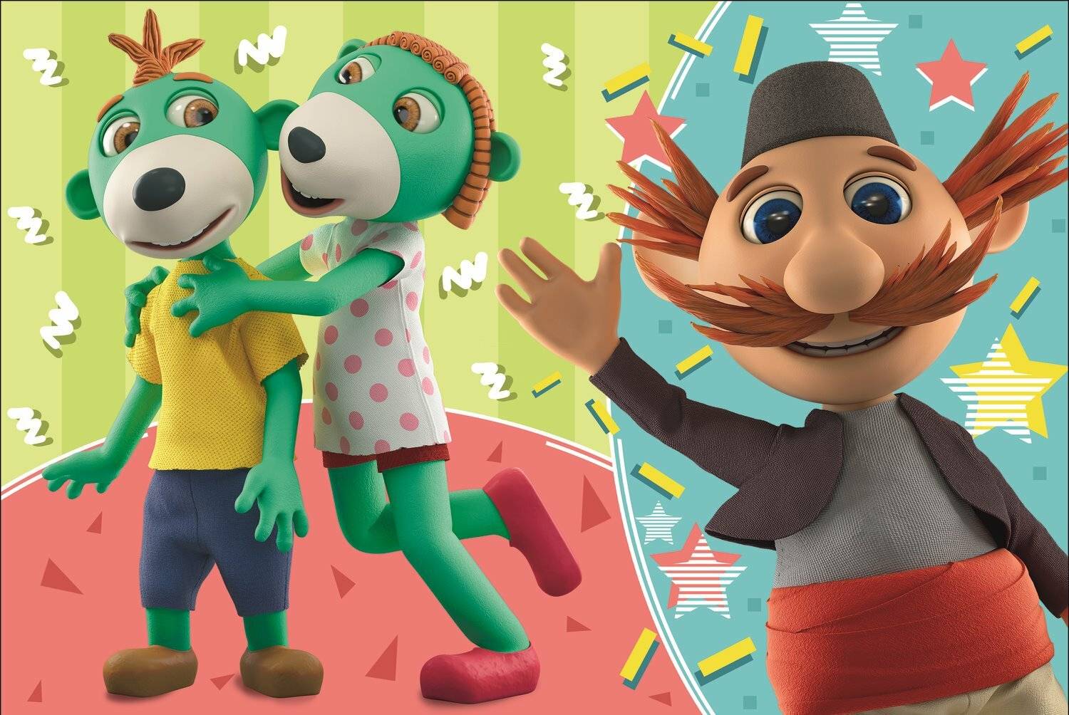 Puzzle Treflici und Onkel 100 Teile