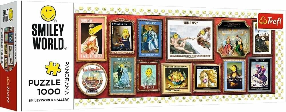 TREFL-Panorama-Puzzle Smiley: Galerie 1000 Teile