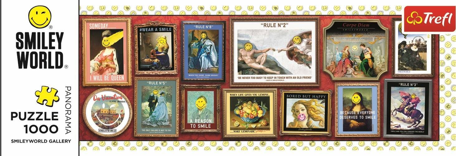 TREFL-Panorama-Puzzle Smiley: Galerie 1000 Teile