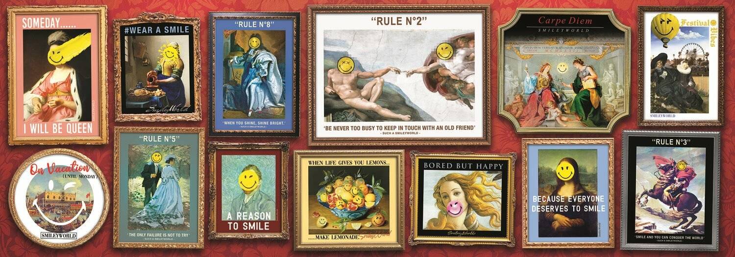 TREFL-Panorama-Puzzle Smiley: Galerie 1000 Teile