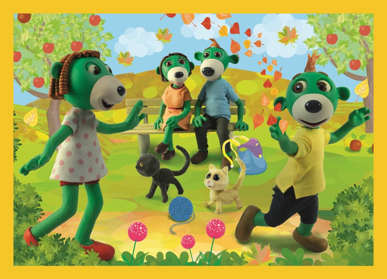 Puzzle Treflings: Zusammen 4in1 (35,48,54,70 Teile)