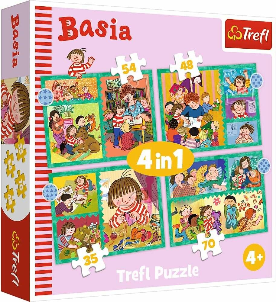 TREFL Puzzle Basia 4in1 (35,48,54,70 Teile)