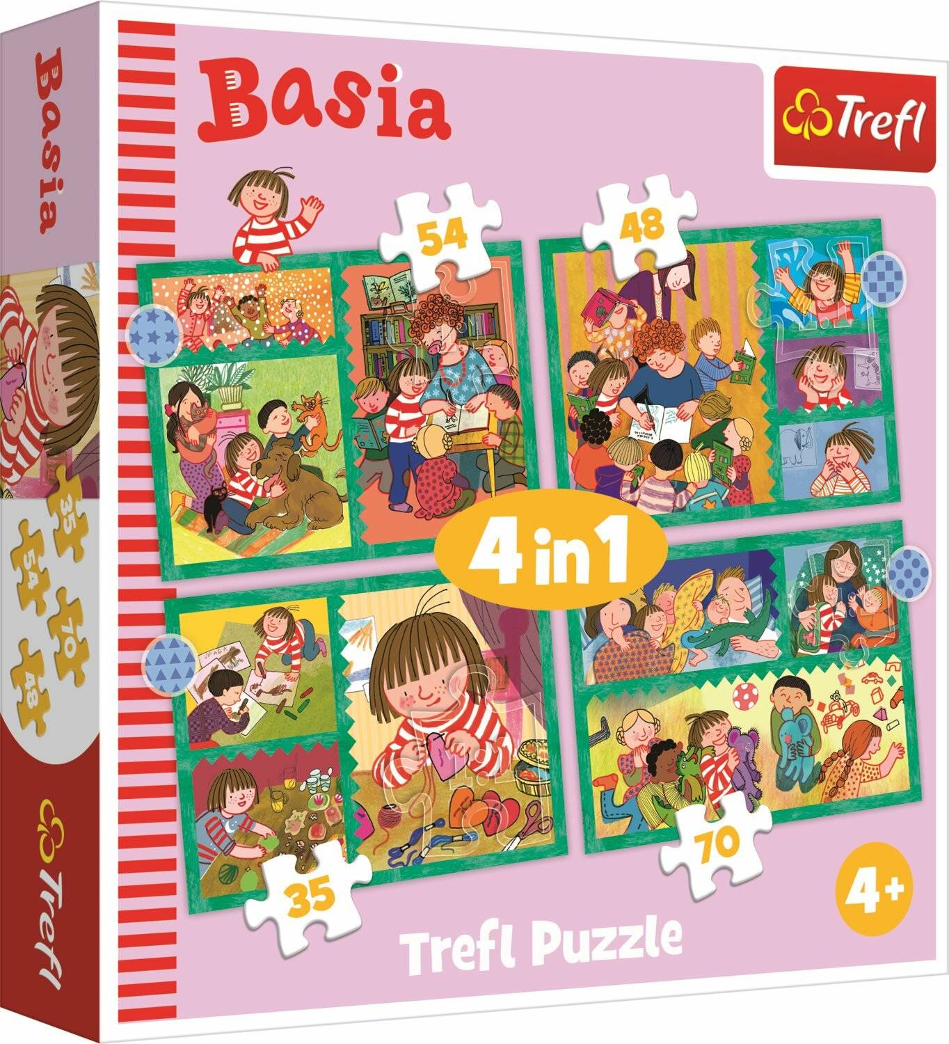 TREFL Puzzle Basia 4in1 (35,48,54,70 Teile)