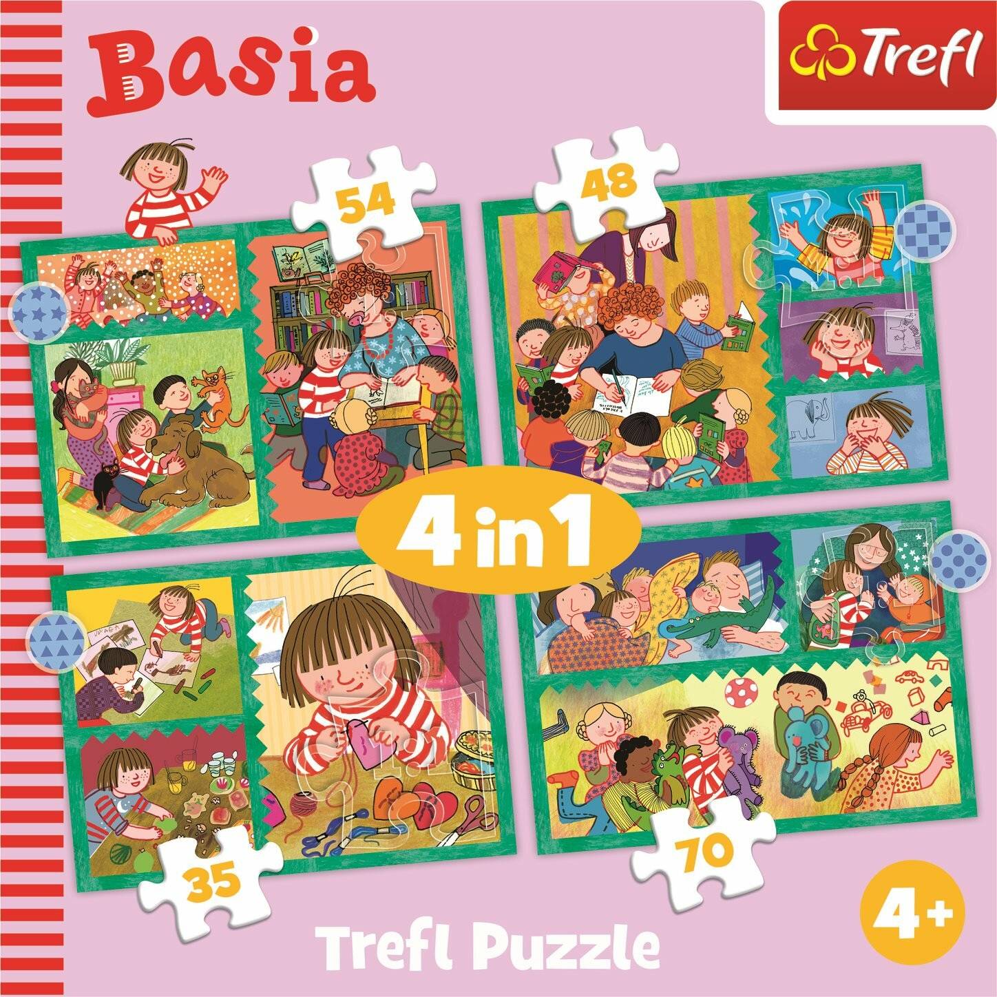 TREFL Puzzle Basia 4in1 (35,48,54,70 Teile)