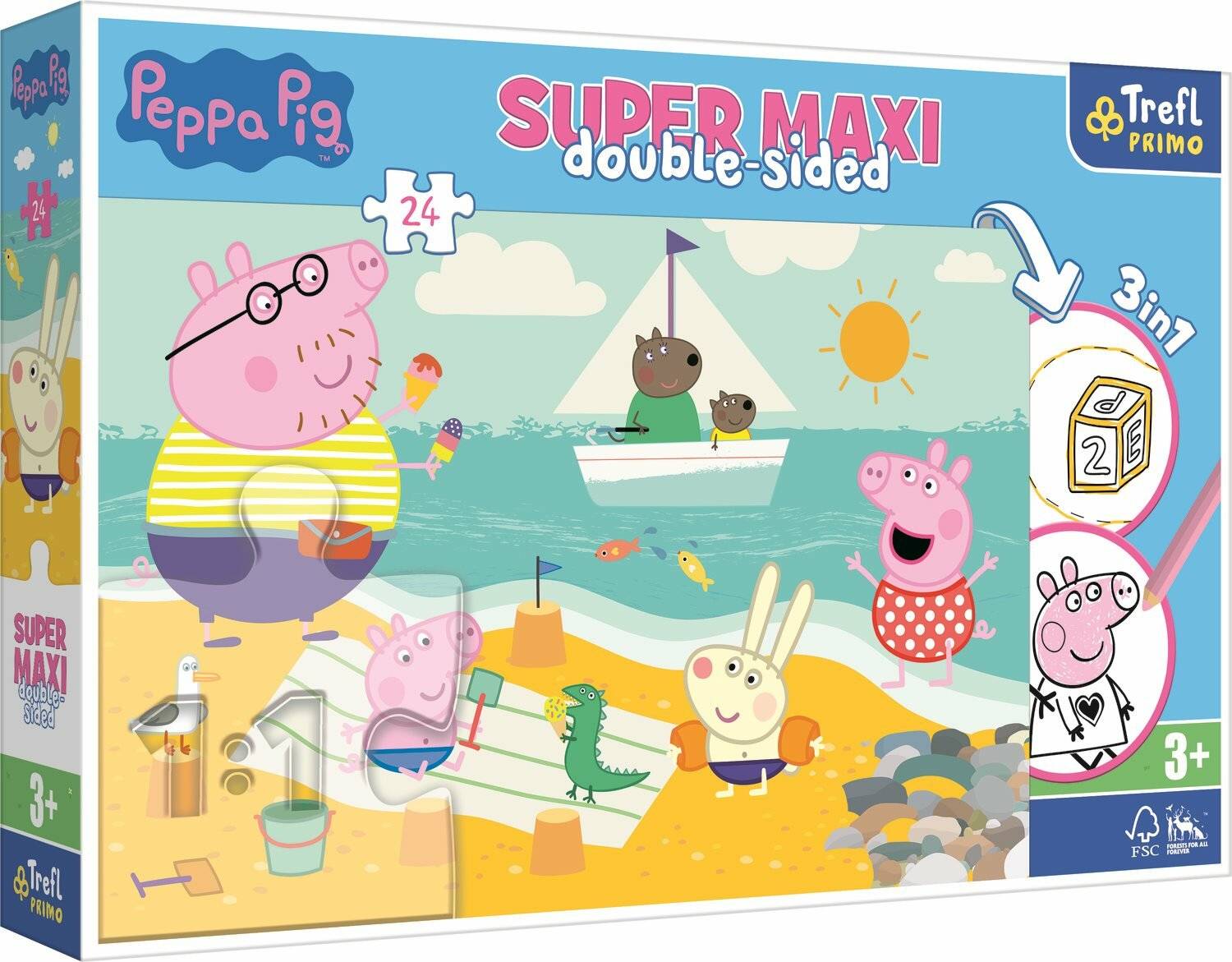 TREFL Peppa Pig Puzzle SUPER MAXI 24 Teile
