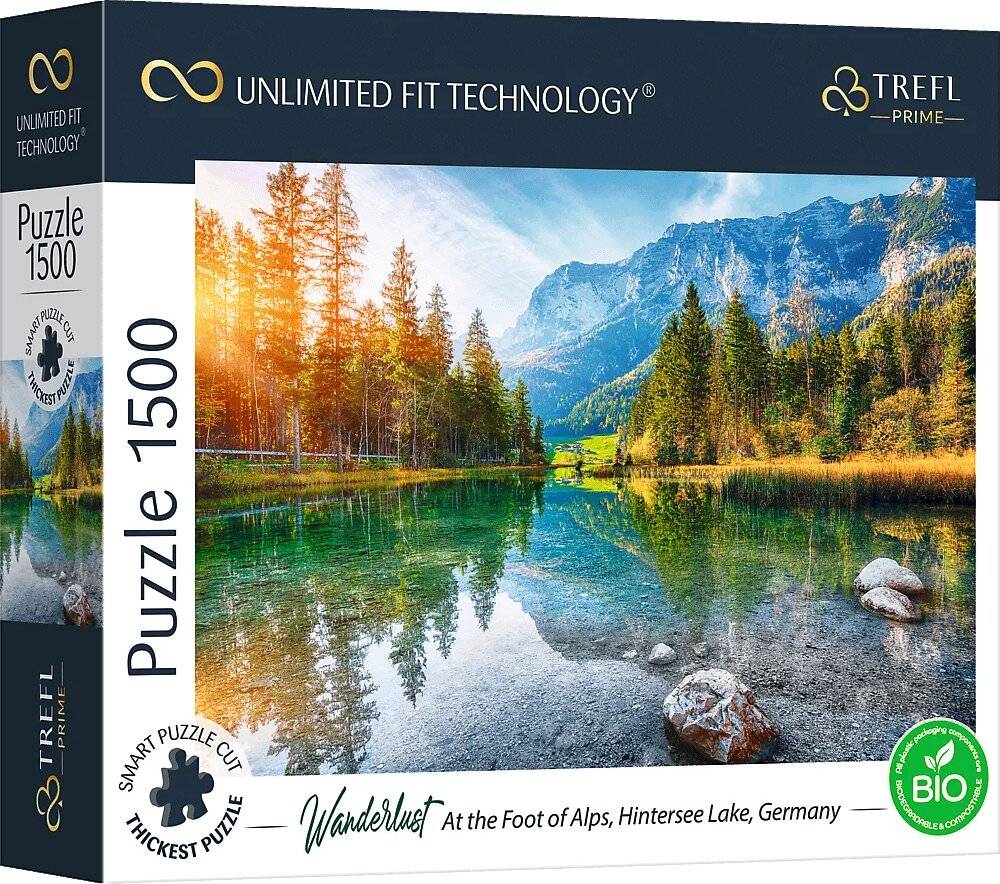 TREFL Puzzle UFT Wanderlust: Am Fuße der Alpen, Hintersee, Deutschland 1500 Teile