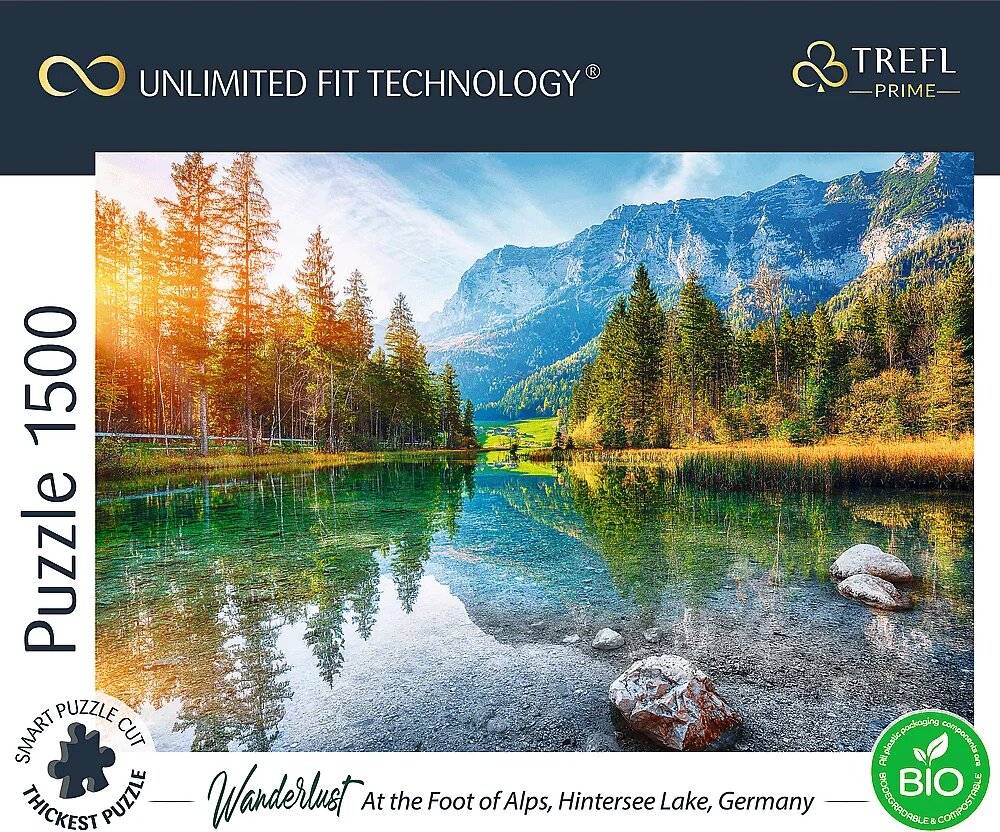TREFL Puzzle UFT Wanderlust: Am Fuße der Alpen, Hintersee, Deutschland 1500 Teile