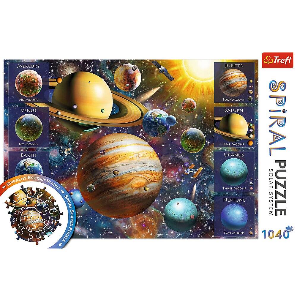 TREFL Spiralpuzzle Sonnensystem 1040 Teile
