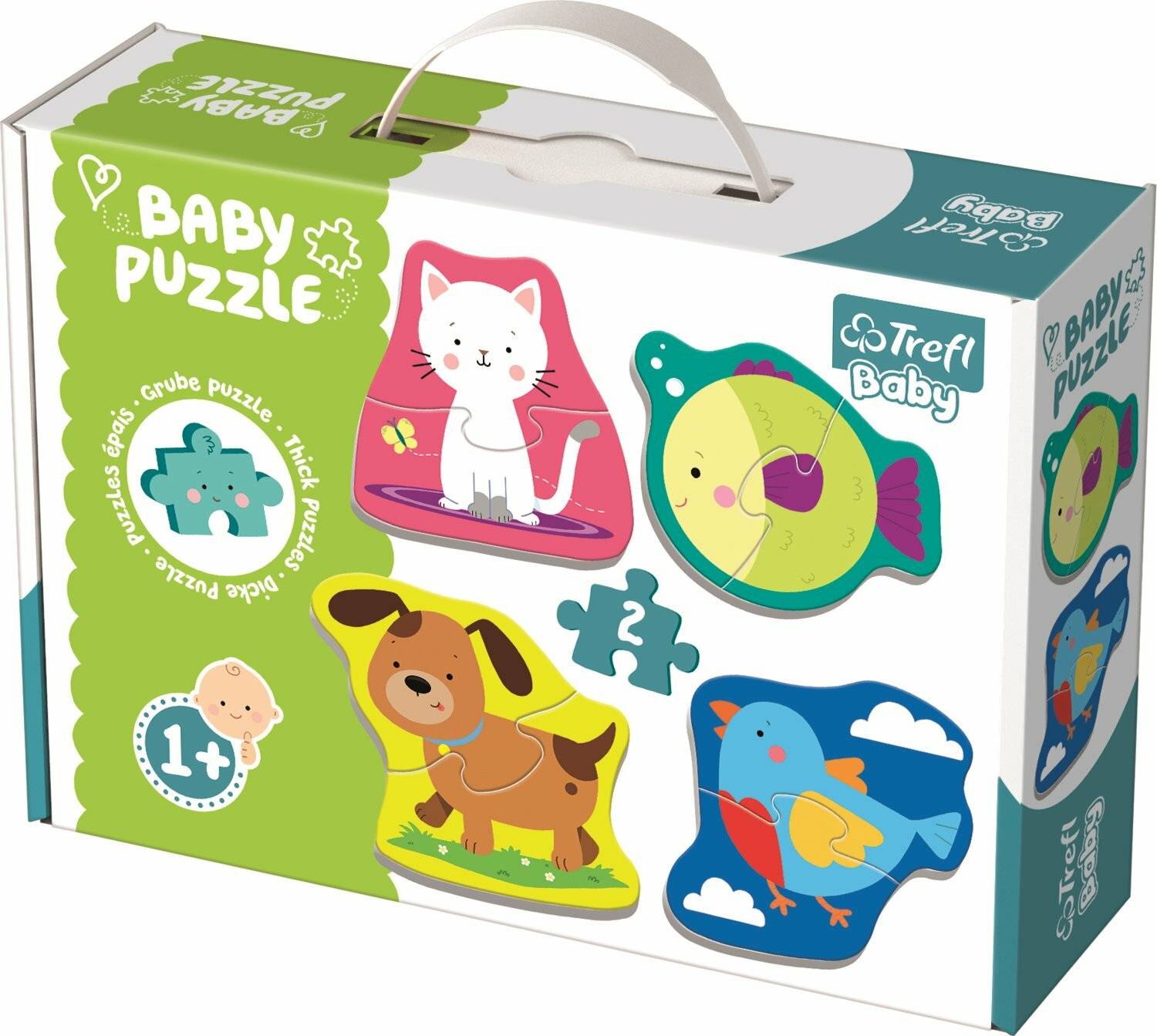 TREFL Baby puzzle Tiere 4x2 Teile