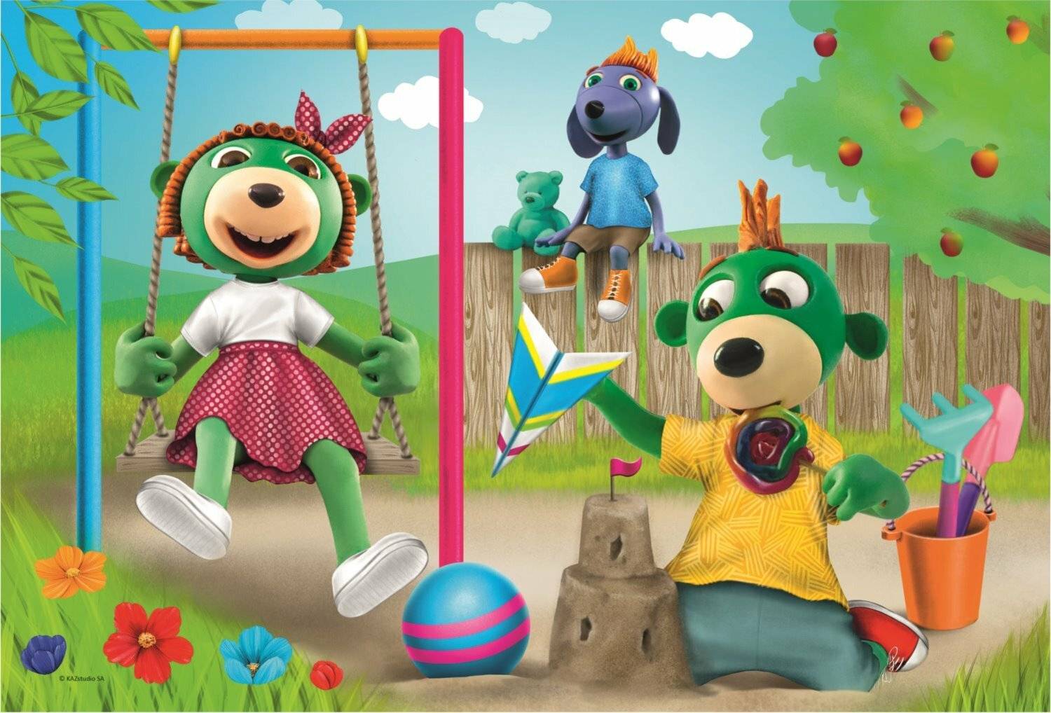 Puzzle Treflings: Spaß im Garten 100 Stück