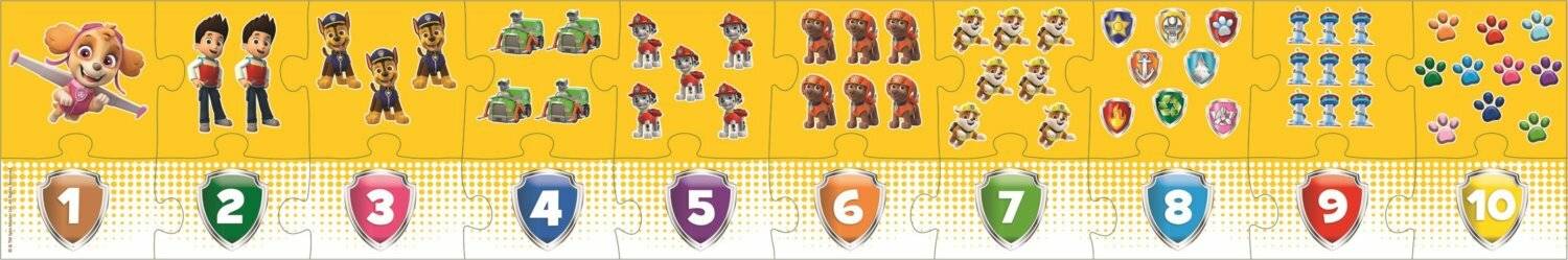 TREFL Lernpuzzle Zahlen Paw Patrol 20 Teile