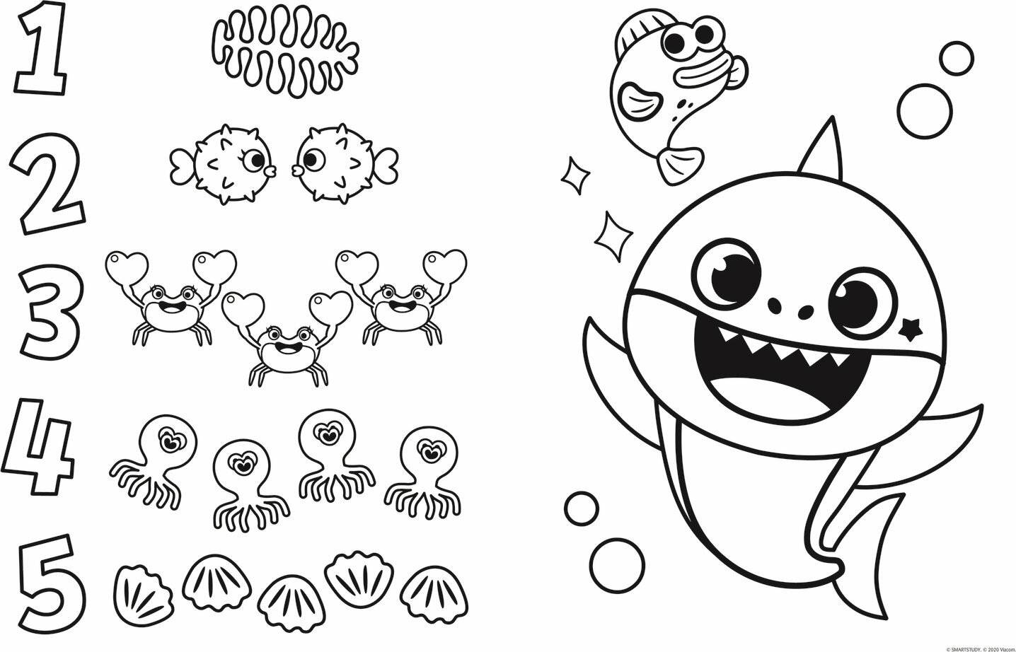 TREFL Doppelseitiges Puzzle Baby Hai SUPER GIANT 15 Teile