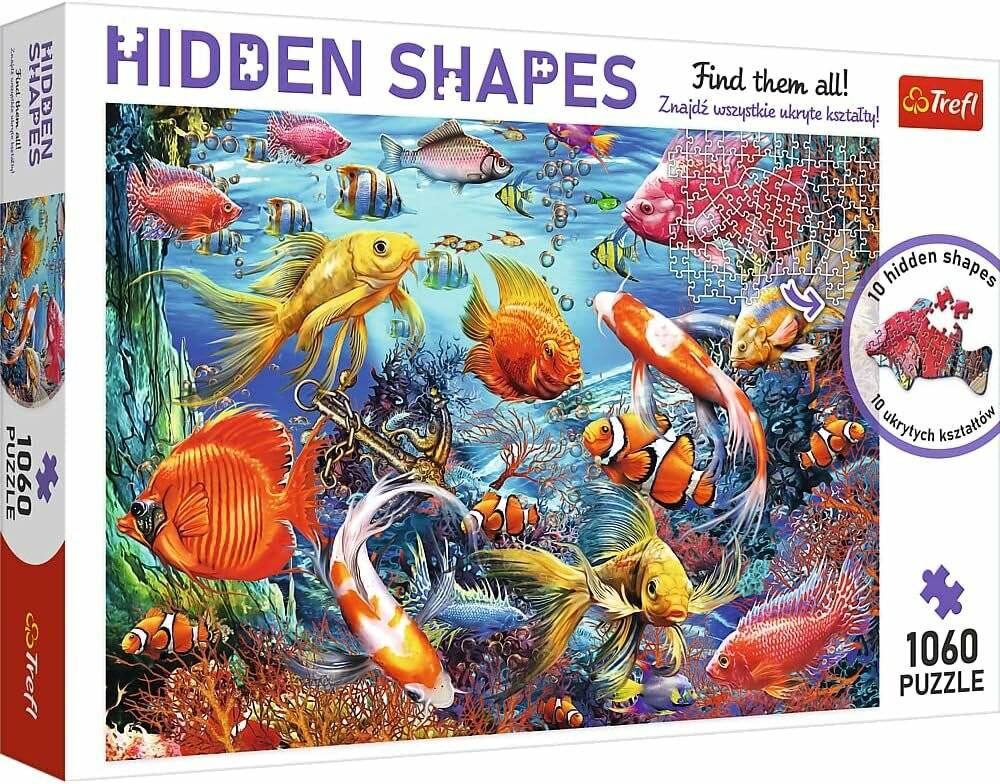 TREFL Puzzle Hidden Shapes: Unterwasserleben 1060 Teile