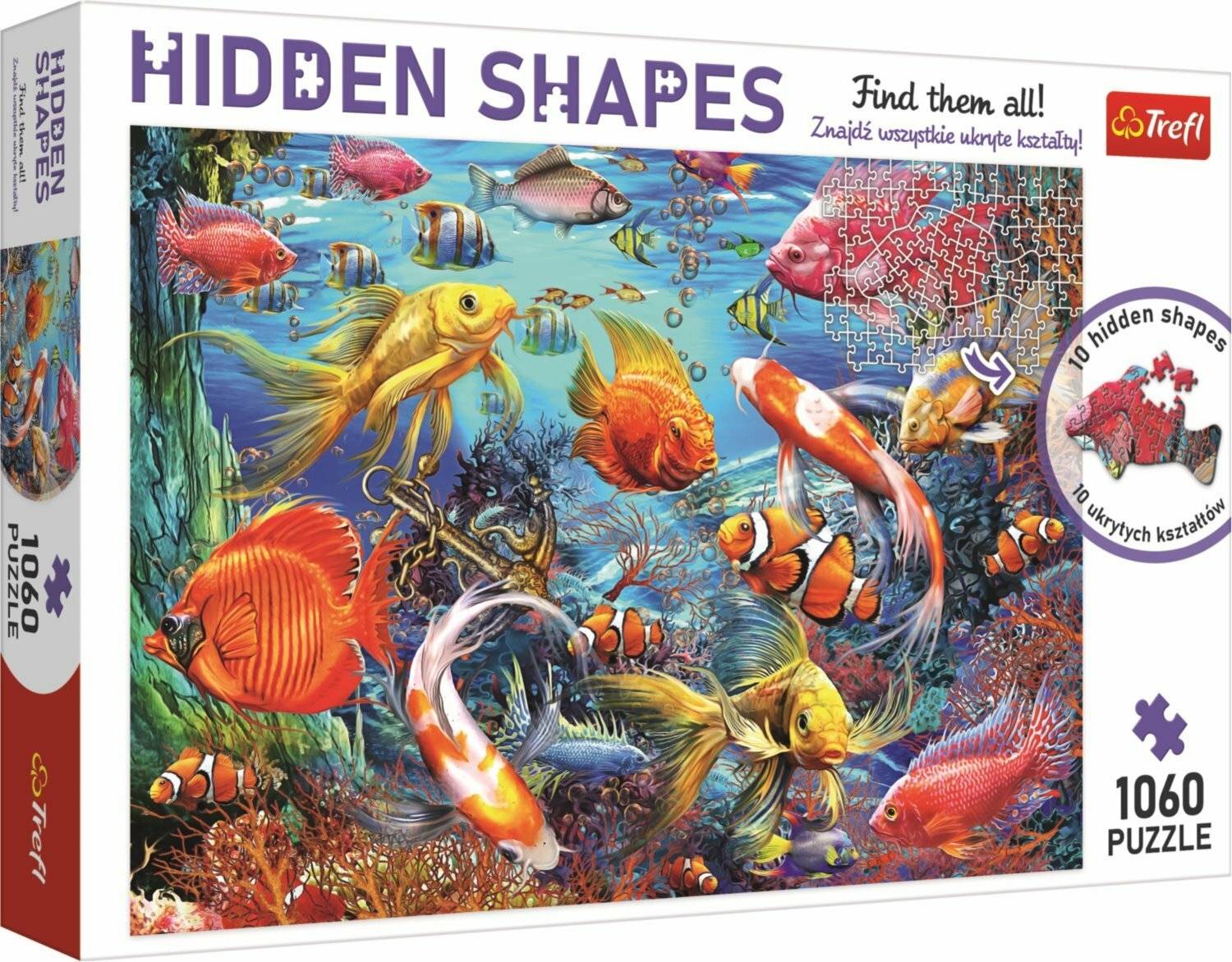 TREFL Puzzle Hidden Shapes: Unterwasserleben 1060 Teile