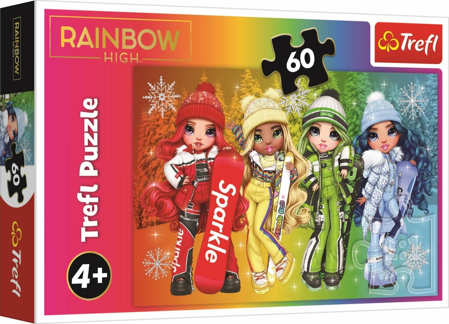 TREFL Puzzle Rainbow High: Fröhliche Puppen 60 Teile