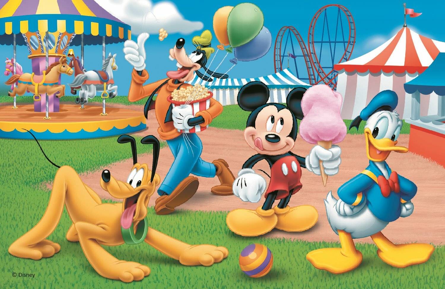 TREFL Puzzle Mickey Mouse: Im Freizeitpark 54 Teile