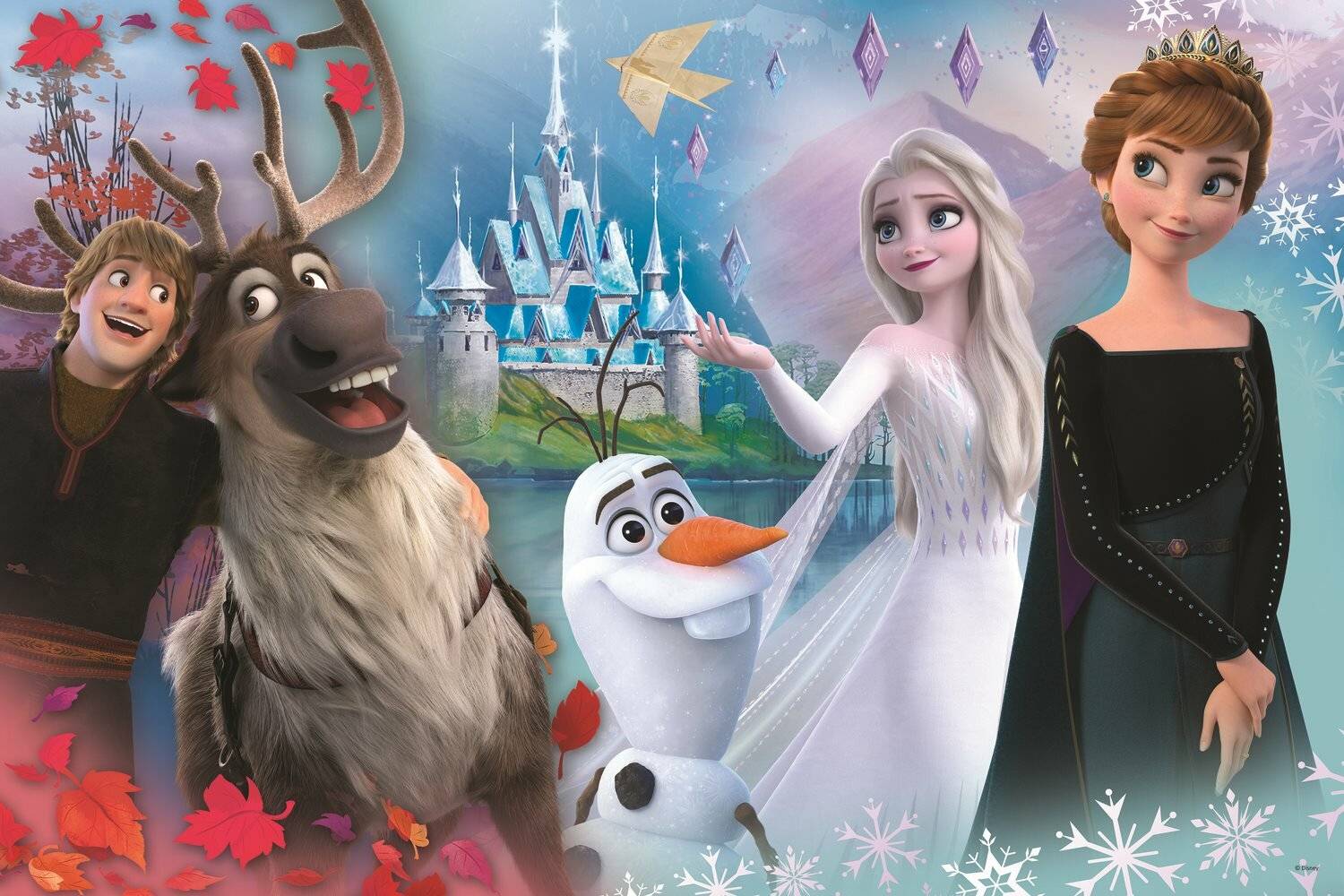 TREFL Puzzle Super Shape XL Ice Kingdom 2: In der Welt von Anna und Elsa 104 Teile